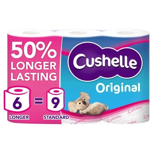 Cushelle Original Toilet Rolls 6 per pack